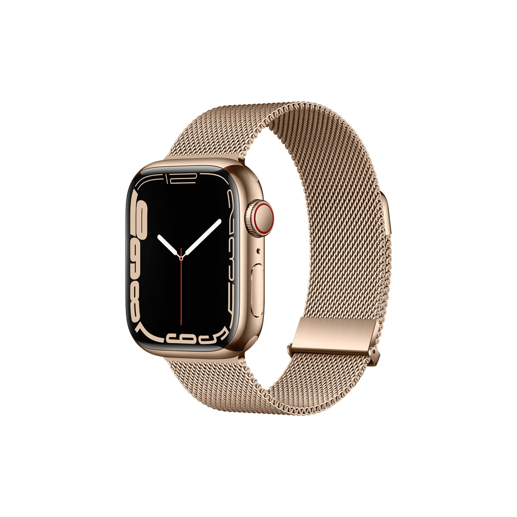Milanaise Armband in Roségold – feminines Edelstahlarmband mit Magnetverschluss für Apple Watch